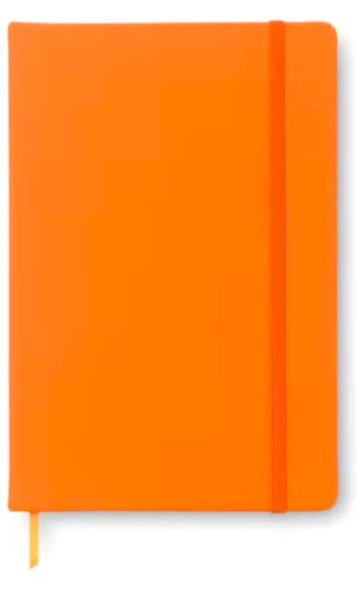 Pocket Notebook A5  – Perfectly Personalized for You! (Orange)